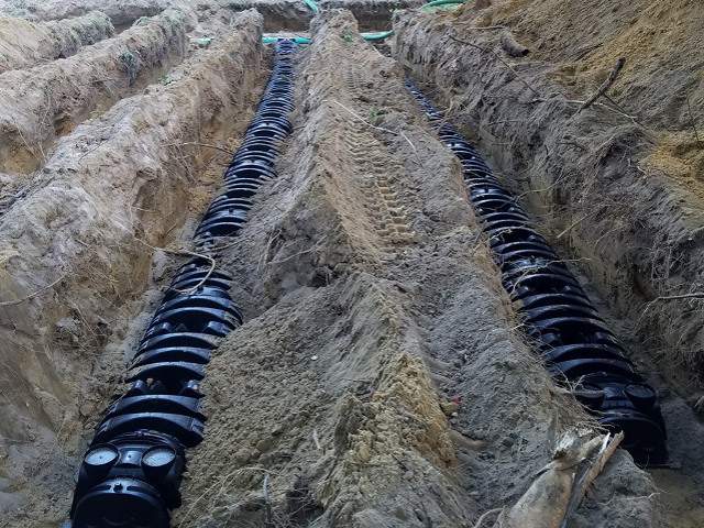 Septic System Drain Field Installation