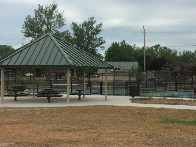 Pavilion & Pickleball Courts by Dennys Excavating